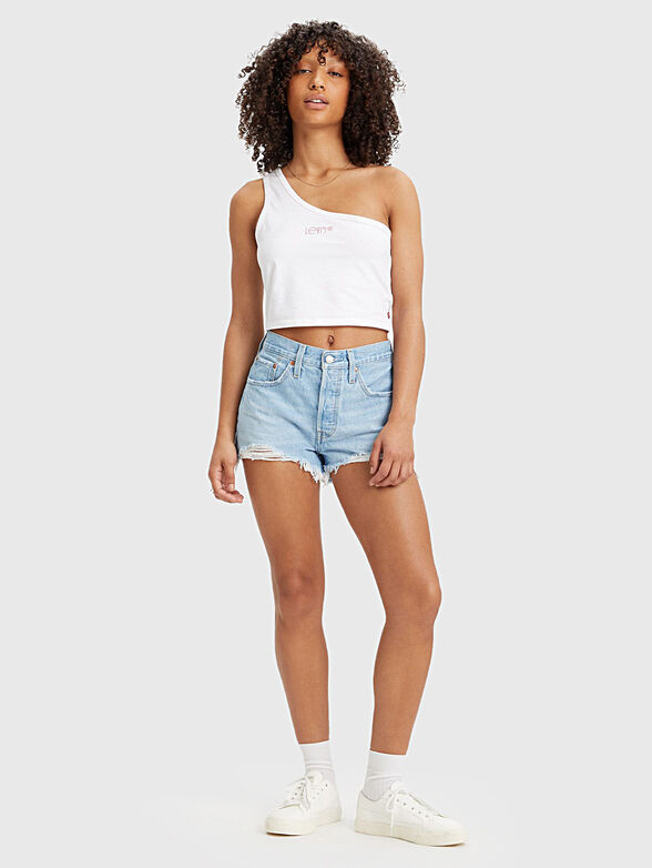 501™ blue denim shorts - 1