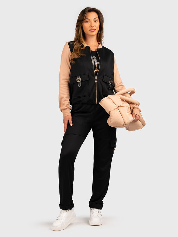 Sweatshirt with contrast sleeves - 2