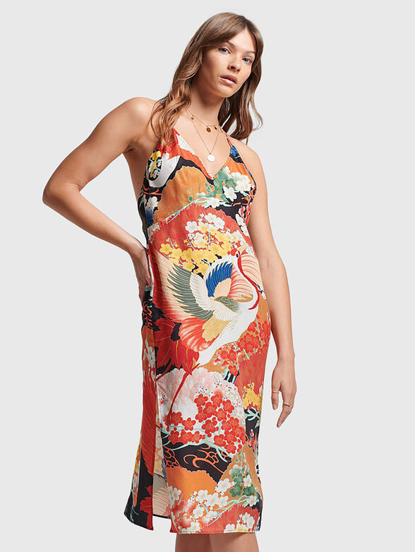 VINTAGE midi dress with slits - 1