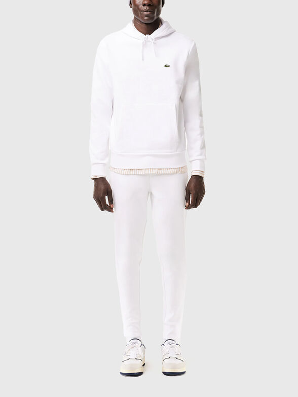 Hooded sweatshirt with logo accent - 2