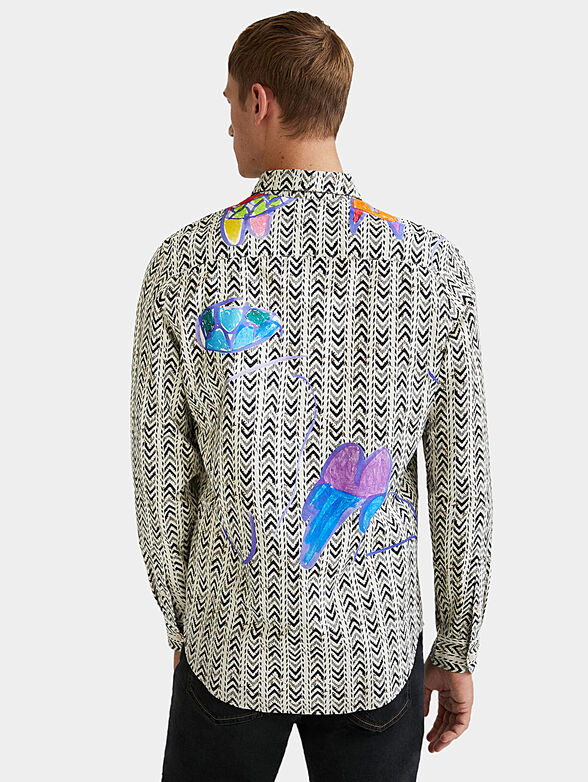 ALEJANDRO cotton shirt with art details - 2