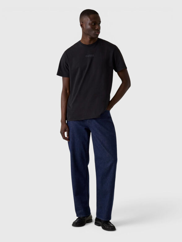 Black cotton T-shirt - 4