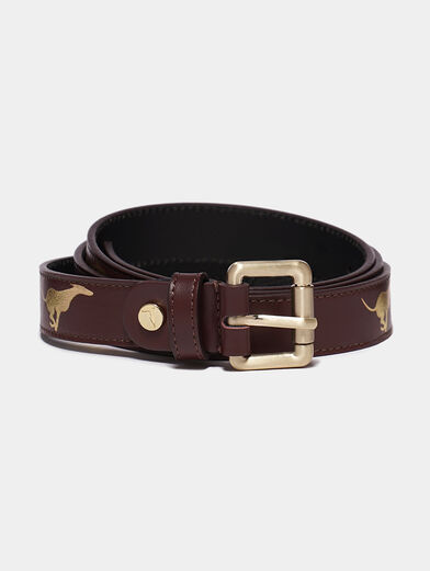 Leather belt with art print - 1
