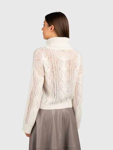 Sweater in black with sheer effect - 3