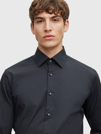 Black cotton shirt  - 4