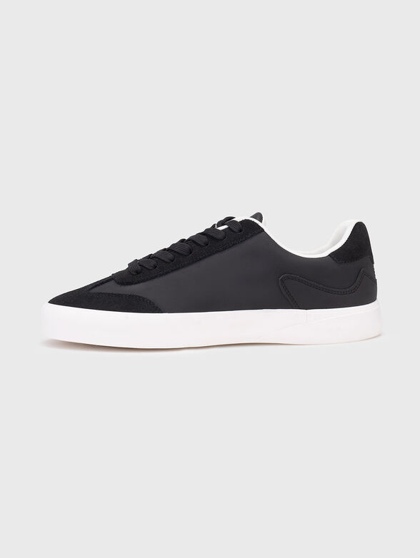 Leather sports shoes with suede details - 4
