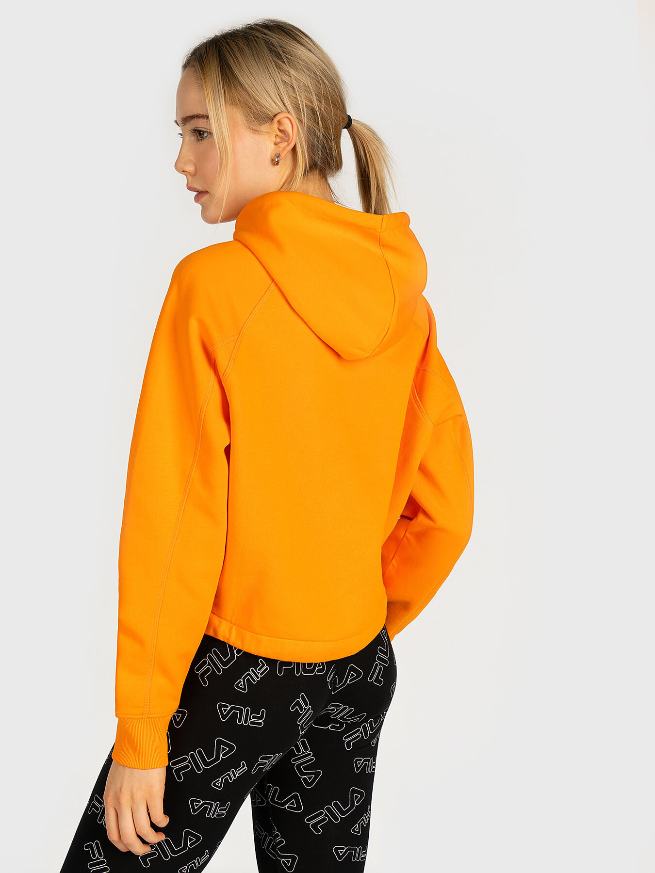 Fila hoodie orange top