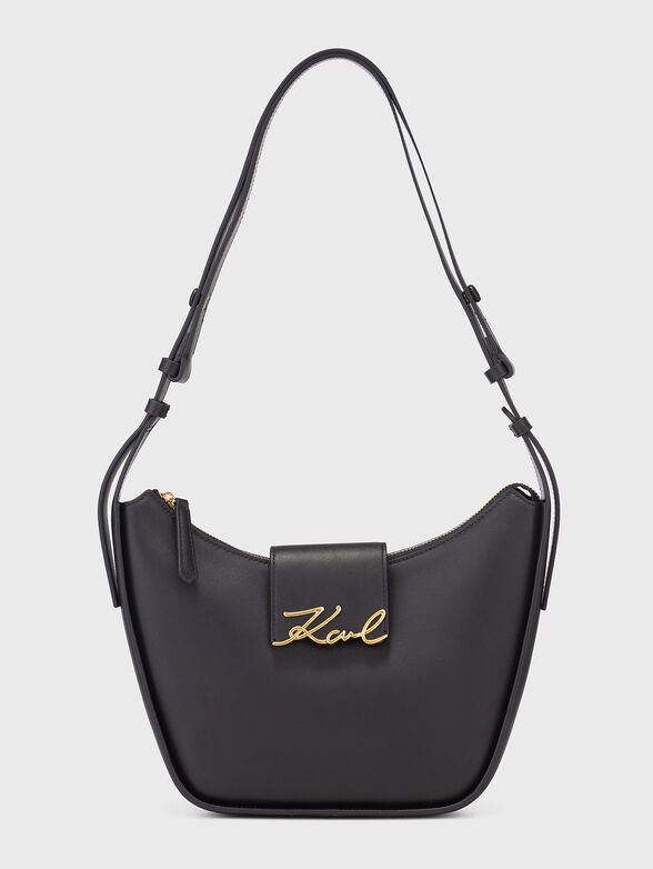 Leather bag with long strap - 1