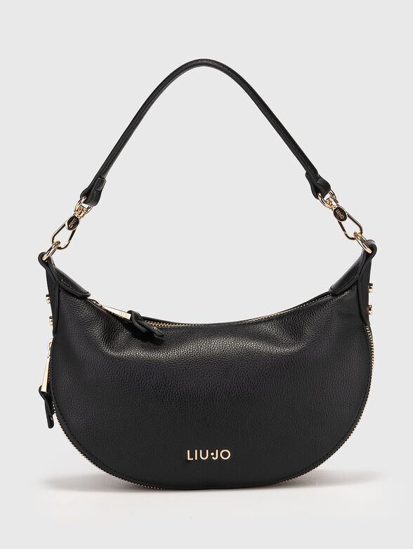 Beige crossbody bag with accent zipper - 1