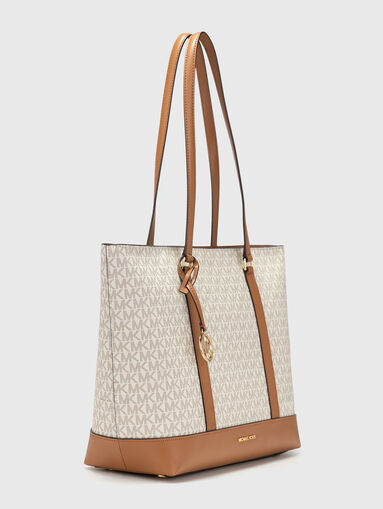 Brown bag with monogram logo print - 3