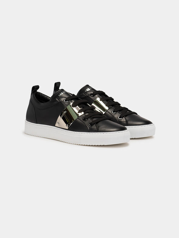 Black shoes with metal accent - 2