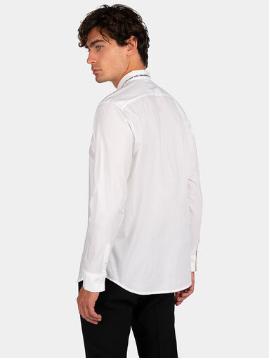 Cotton shirt with logo detail - 3