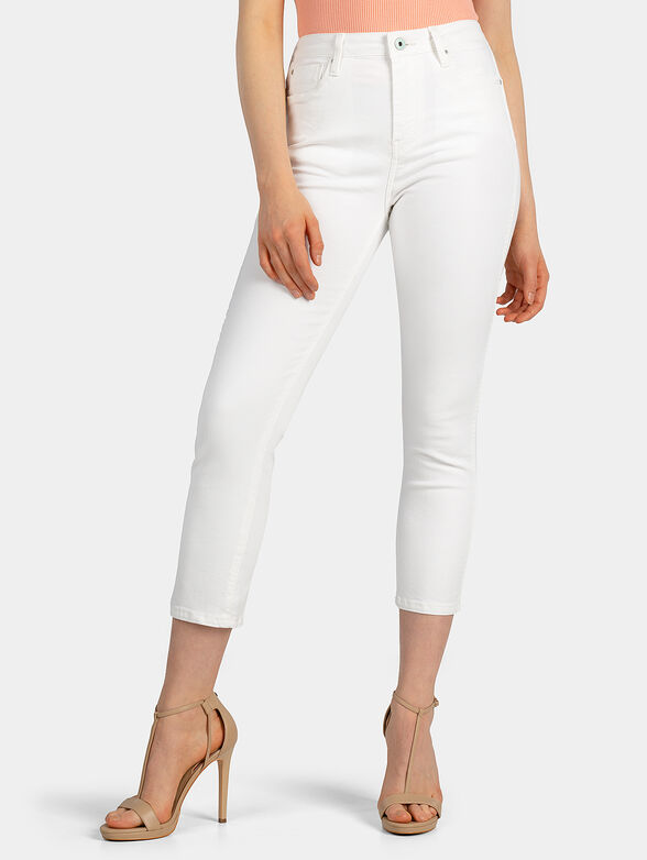 DION Cropped white jeans - 4