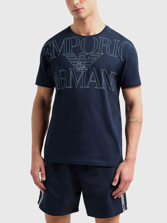 Cotton T-shirt with logo - 1