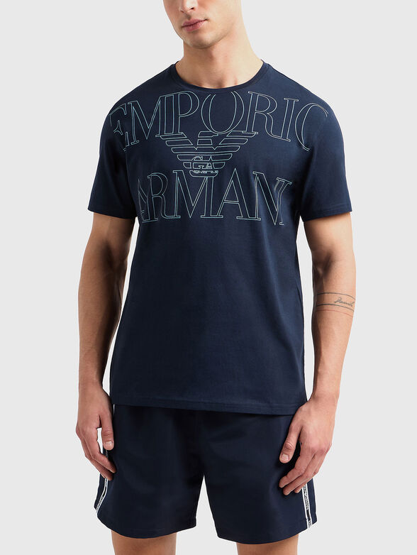 Cotton T-shirt with logo - 1