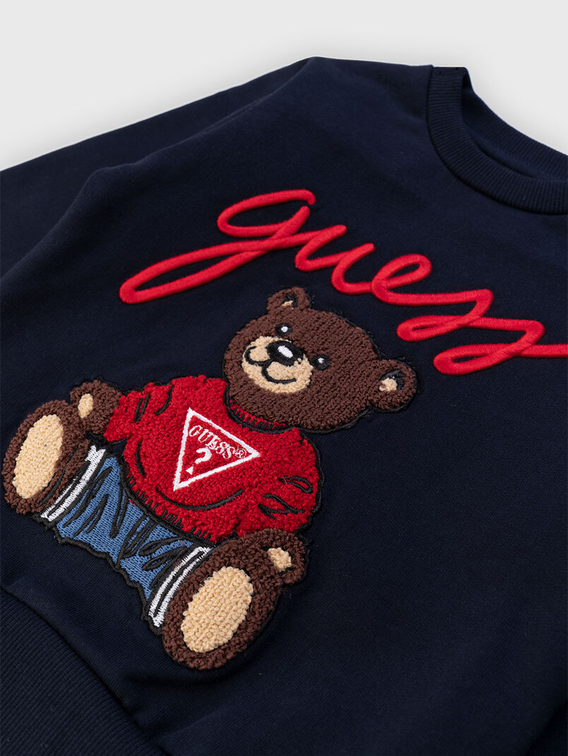 Sweatshirt with accent logo embroidery - 3