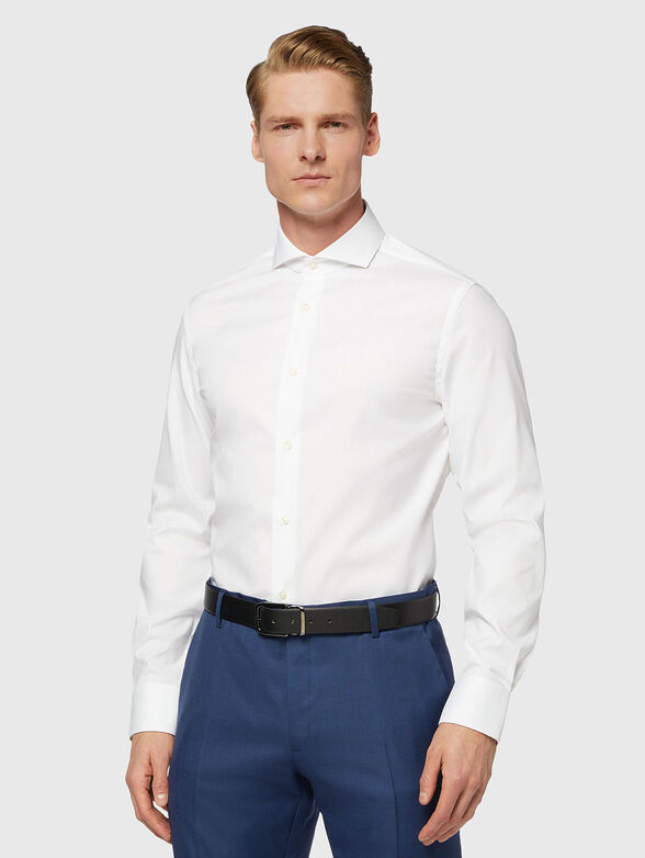 Cotton shirt in white - 1