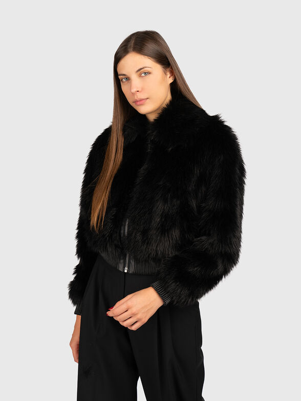 Faux fur bomber jacket - 1