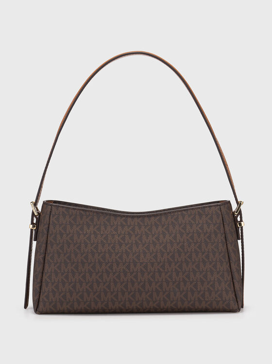 Bag with logo print and gold details - 2