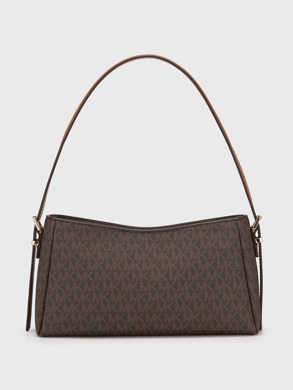 Bag with logo print and gold details - 2