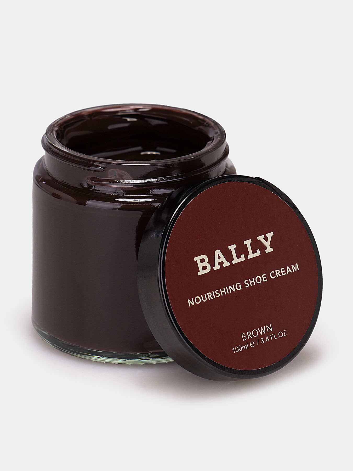 Nourishing cream for shoes in brown color brand BALLY Globalbrandsstore en