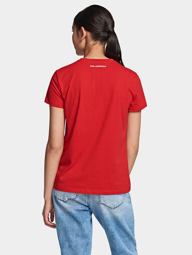 Cotton T-shirt with pixelated logo - 4