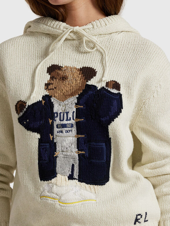 Polo Bear hooded jumper - 4