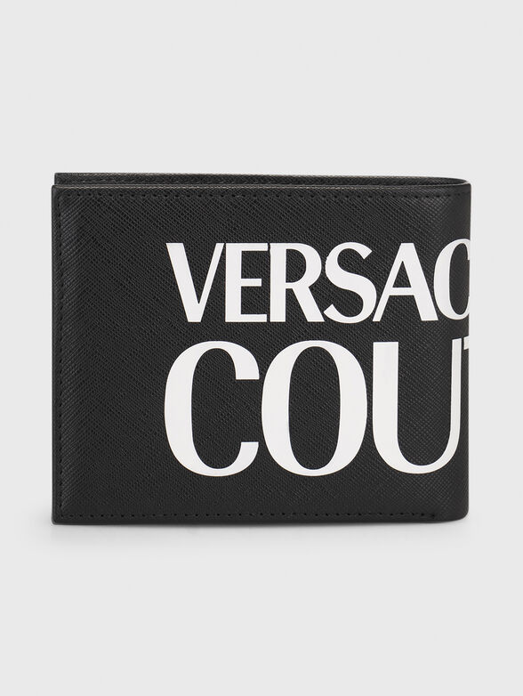 Contrast-logo wallet in leather  - 2