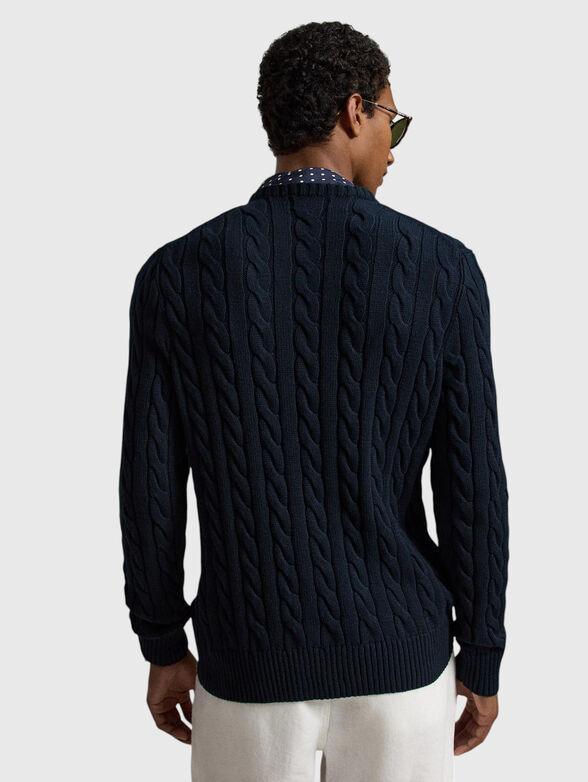 Crew neck cotton sweater - 3