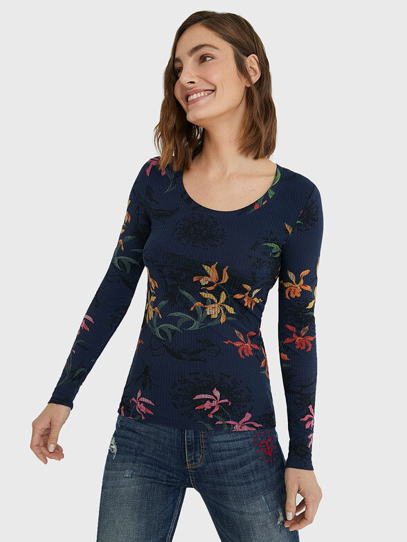 BRUSELAS Blouse with floral print  - 1