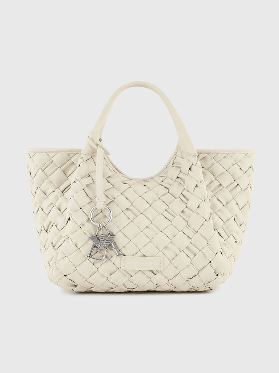 Shopper bag with woven texture - 1
