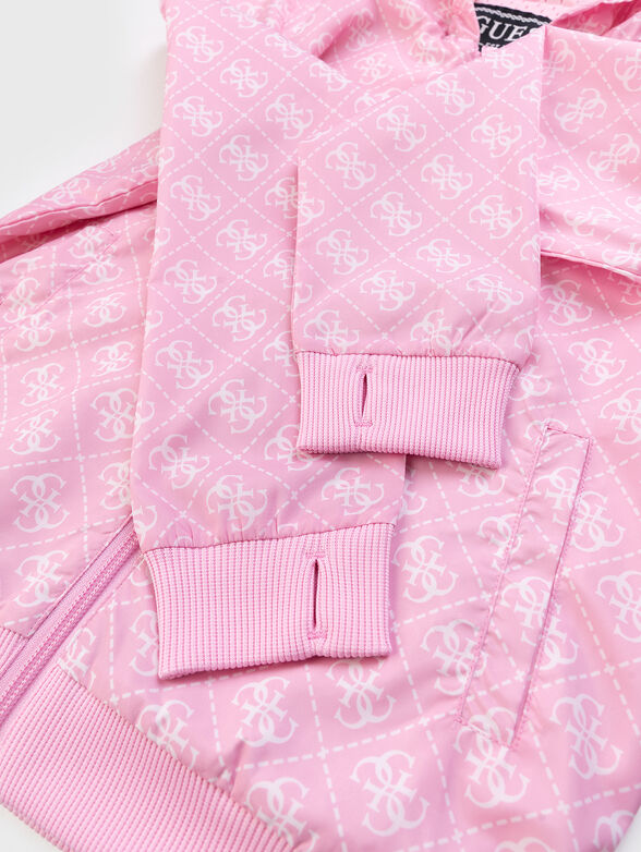 Monogram logo print jacket  - 4