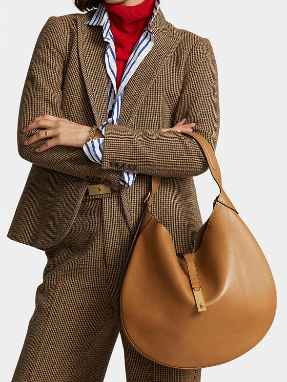 Leather bag with logo detail - 2