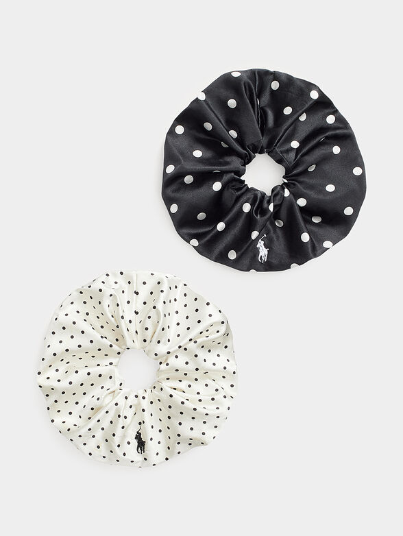 Set of two silk hair elastics  - 1