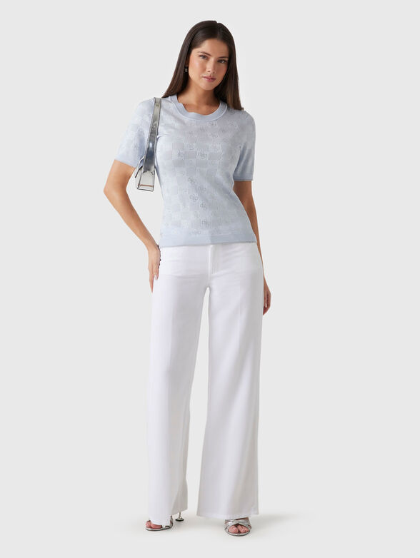 ROSIE blouse with perforations and logo  - 2