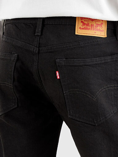 405™ black denim shorts - 4