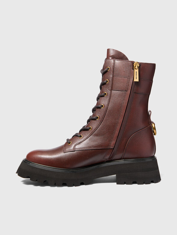 CALEB leather boots in brown - 4