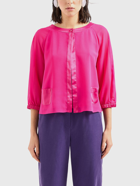 Blouse in fuxia color - 0