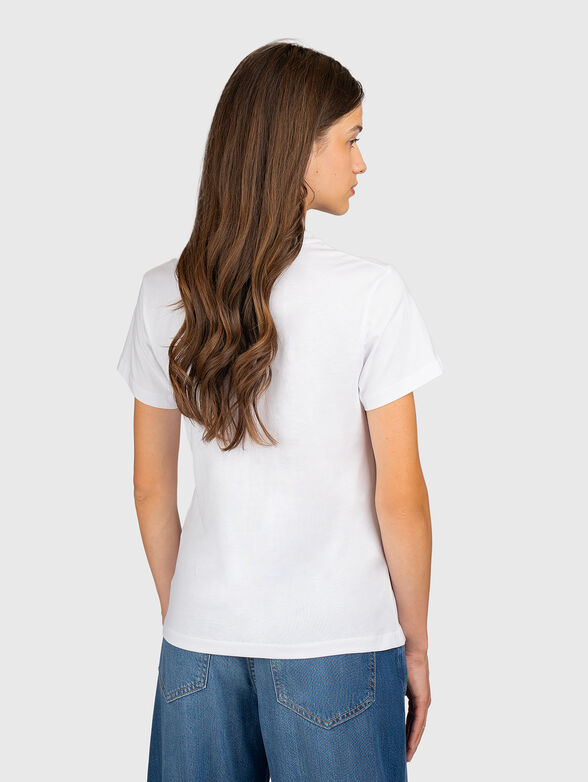 Cotton T-shirt with a round neckline - 3