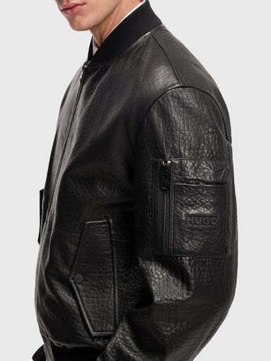 Lambskin leather jacket - 5