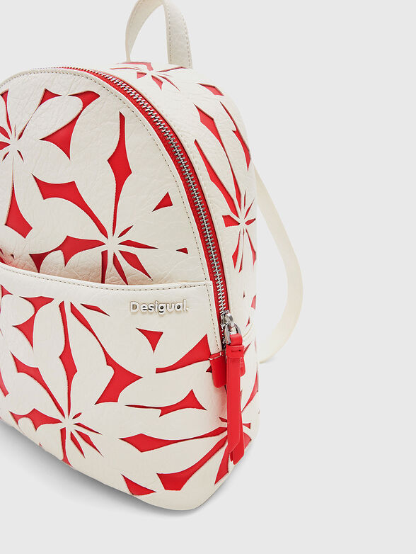 Backpack with floral details - 4