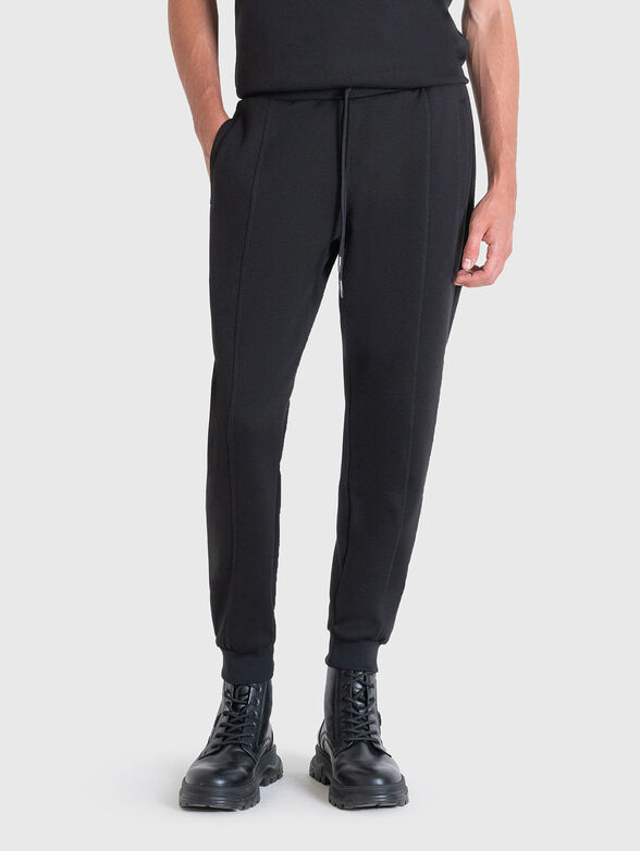 Sports trousers with accent stitching - 1