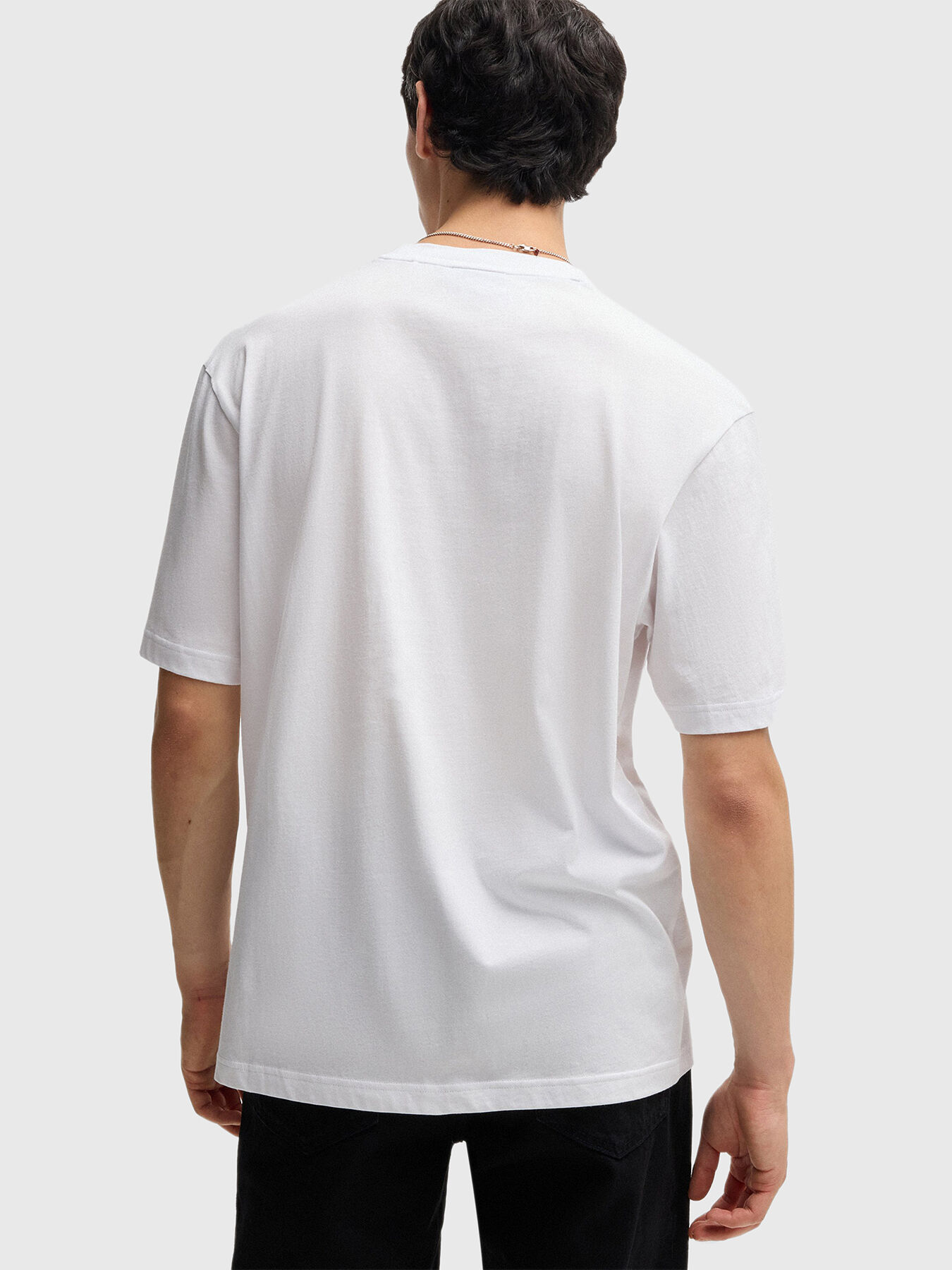 Hugo Nafralo Tシャツ NAFRALO T-shirt with accent print brand HUGO BLUE