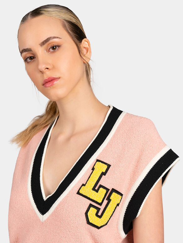 Sweater with maxi logo patch - 4