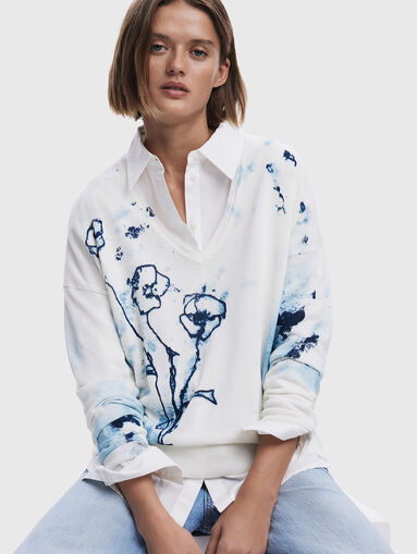 HELSINKI shirt in linen blend with print - 4