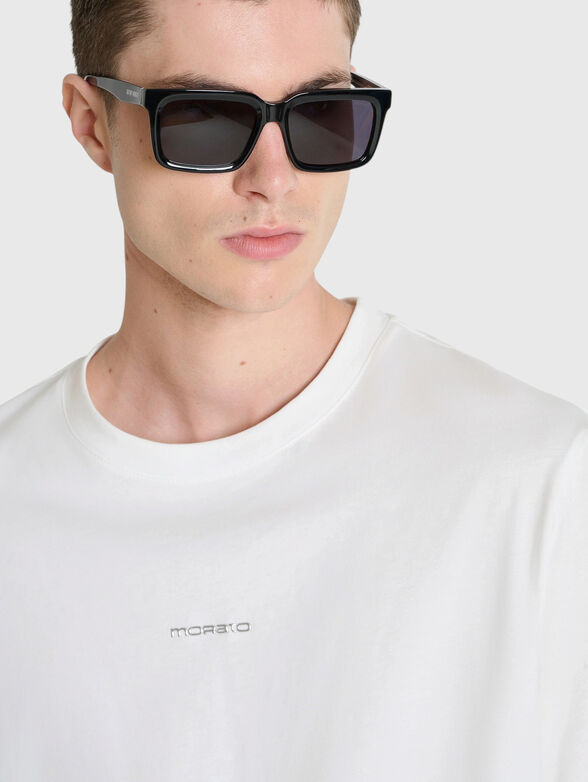 Black t-shirt with print - 4