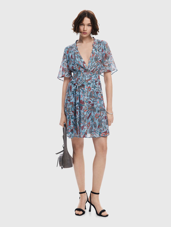 Floral print midi dress - 6