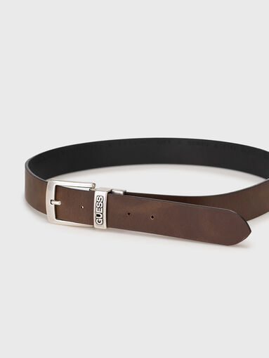 Double side leather belt - 4