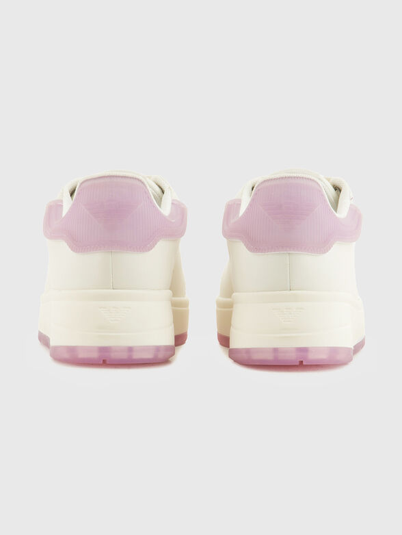 Leather shoes with pink details - 3