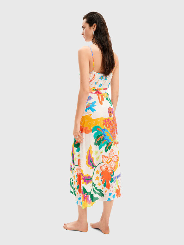 Beach dress with floral print - 2